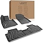 LASFIT Floor Mats Custom Fit for 2016-2022 Lexus RX (RX350/ RX450h) / 2018-2022 RXL (RX350L/ RX450hL), All Weather TPE Car Liners, Front & Rear Rows, Black