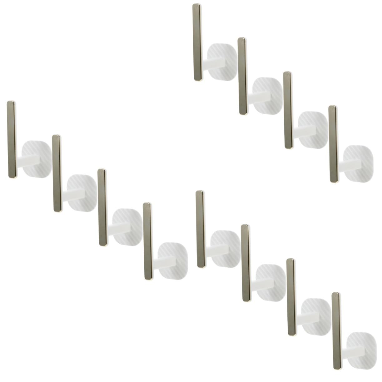 Alipis Lot De 3 Embrasses De Rideaux en Plastique Adhésifs À Clés pour Cuisine Et Salle De Bain 4 Pièces X 3
