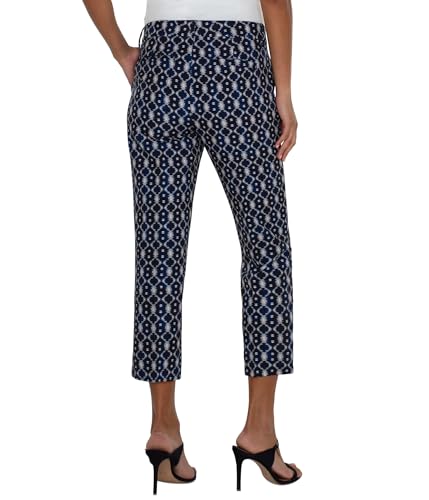 Liverpool Women's Kelsey Crop Mid-Rise Trouser with Slit Luxe Stretch Suiting 27"2