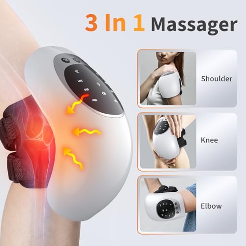 Masajeador de rodilla inalámbrico Binzls para artritis, tratamiento de lesiones musculares, hinchazón y rigidez articular miniatura 5