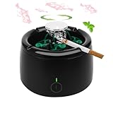 Smokeless Ashtray Indoor,Smoke Removing Ashtray for Home, Office, Car, Indoor and Outdoor Use Clean Air