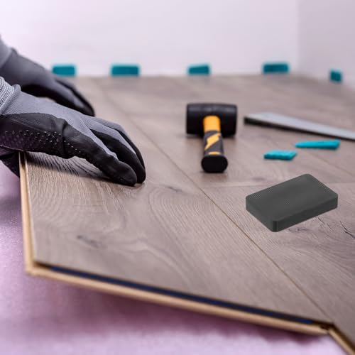 QUARKZMAN 20 Stück Unterlegplatten Kunststoff 60 x 40 x 10 mm Abstandhalter Fliesenkeile Distanzplatten Ausgleichsplatten Keile Distanzklötze Unterlegklotz Distanzhalter, Schwarz