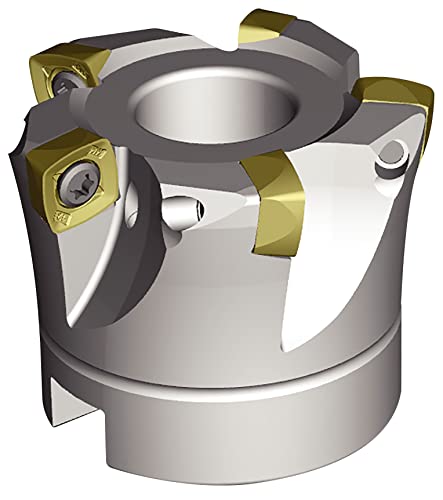 Image of WIDIA 6597772 Highfeed Mill VXF Inch End Mill 0.5000 Inch Dia, 0.0590 Inch Max Depth, 1.2598 inch Length, A-Socket Head Cap Screw Shell Mill Steel 4 Flutes