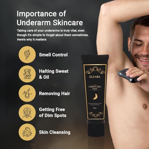 Image of Underarm Care Cream - Nourishes & Softens Skin - Niacinamide, Vitamin C & Alpha Arbutin - 50 g, Paraben-Free & Gentle on Sensitive Skin