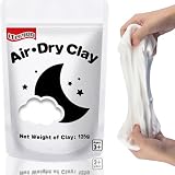ifergoo 125g White Air Dry Clay, 4.41 oz Foam Magic Modeling Clay for Kids