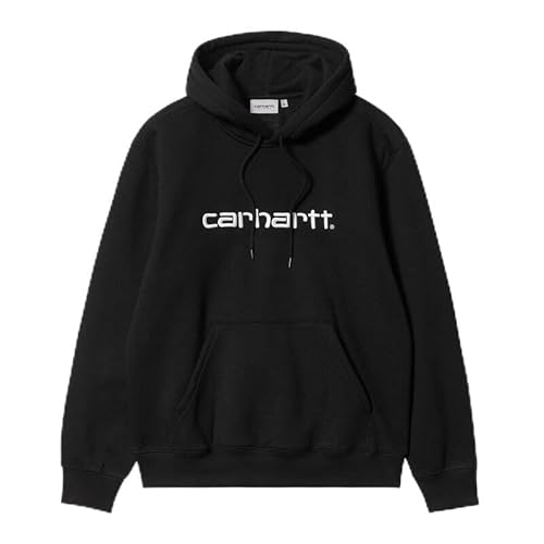 Carhartt WIP Logo Hoodie - Black/White