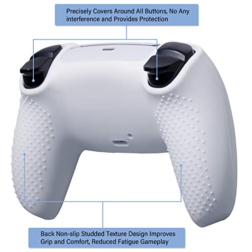 Yorha Water Transfer Printing Silicone Thickened Cover Skin Case For Ps5 Dualsense Controller X 1(Us Dollars) With Thumb Grips X 10 #TOP2