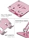 Aoviho Tablet Stand Holder for Desk, Adjustable Desktop Tablet Holder, Foldable Aluminum Tablet Mount for iPad pro 12.9, iPad Air Mini, Samsung Galaxy Tabs Z Fold Kindle Fire,4-12 inch, Rose Gold