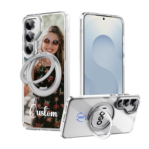 Coque Samsung S25 personnalisée magnétique antichoc silicone transparent MagSafe