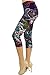 VIV Collection Plus Size Print Capri Leggings, Chromatic Splash