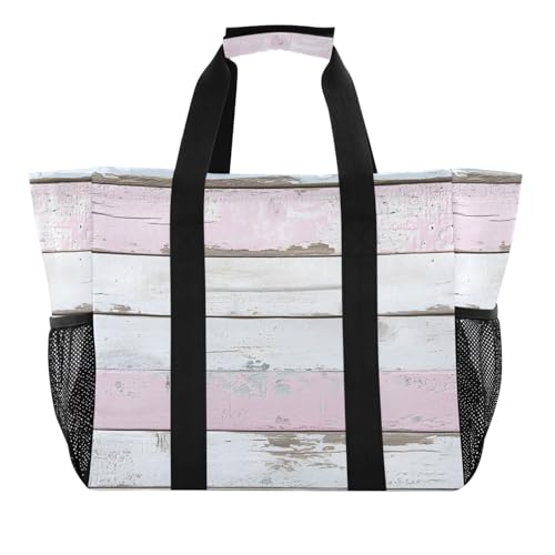 Old Wooden Blanks Large Beach Bag Waterproof Beach Tote Bags for Women Travel Gym Pool