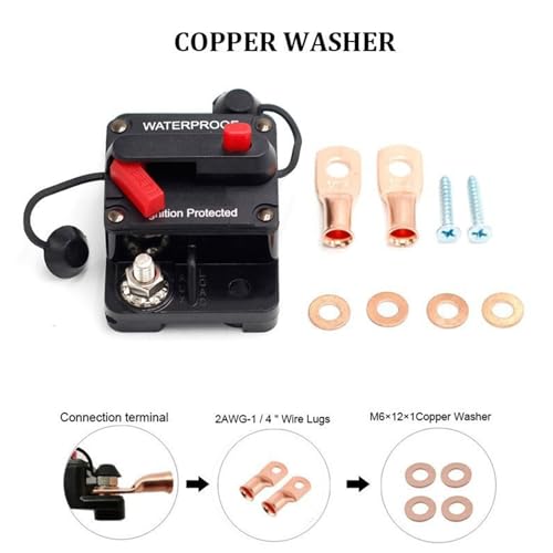 Protector de sobrecarga de automóvil con reinicio manual de fusible inversor 5