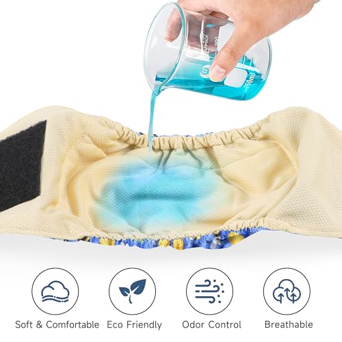 Image of 5 Pack Dog Diapers Male Reusable, Belly Bands for Male Dogs, High Absorbing Dog Pee Wraps for Doggie in Incontinence and Training Cactus XXL