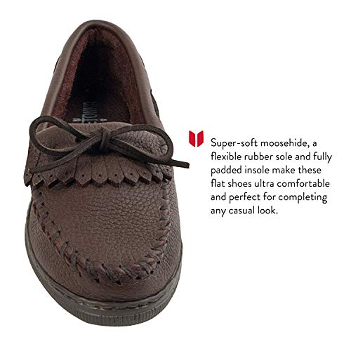 Minnetonka Women's Moosehide Fringed Kilty Moccasin4