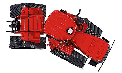 siku 3275, Case IH Quadtrac 600 Raupenschlepper Traktor, 1:32, Metall/Kunststoff, Rot, Funktionales Knickgelenk und siku-Heck-Kupplung – Bild 3