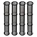 4-Pack Airless Sprayer Manifold Filter for G-Contractor II – Stainless Steel Mesh, Vertical Design, 30/60/100 Mesh (180mm x 31mm)(60 Mesh)