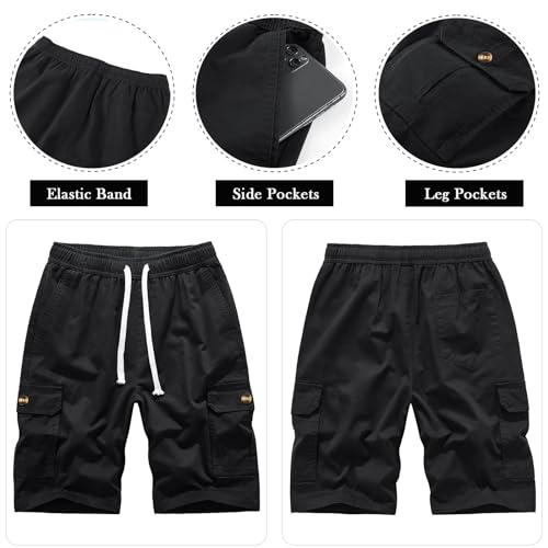 Msmsse Womens Cargo Hiking Shorts Summer Casual Drawstring Knee Length Shorts for Women2