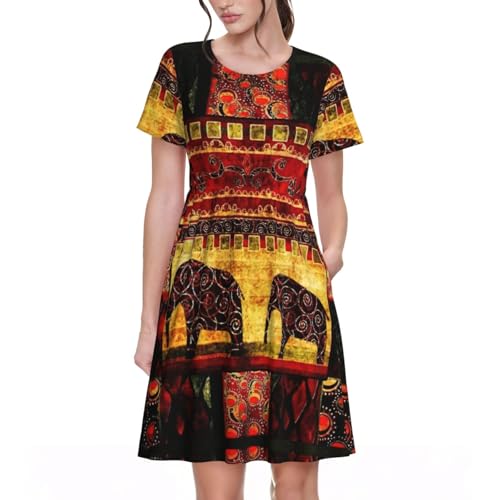 Robe d'été avec poches pour femme cherchant confort et style fluide