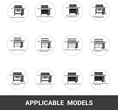 Onlyfire BRK-6035 Stainless Steel Grill Rotisserie Kit Fits for Weber Genesis II 400 &600 Series and Genesis II LX 4 & 6 Burner Grills