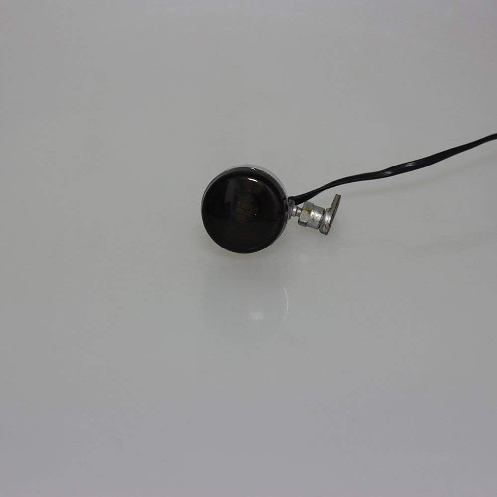 NTHREEAUTO Smoked Front LED Turn Signal Running 2 Inch Bullet LED Lights Lens Cover