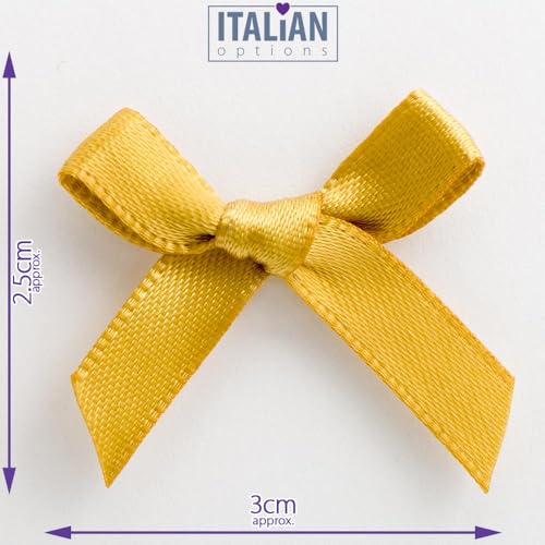 Italian Options Fiocchi di nastro di raso da 3 cm