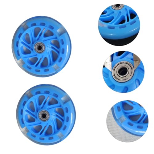 2 Piezas Ruedas Auxiliares de Equilibrio para Bicicleta con Rodamiento PU Luminiscentes para Entrenamiento para Niños y Operación Silenciosa Accesorios para Bicicleta miniatura 4