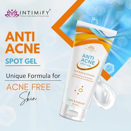 Image of INTIMIFY Anti-Acne Spot Gel | Reduce Acne & Pimples | For All Skin Types | 50 gm