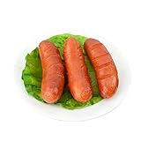 Mellshy 3 PCS Simulated Hot Dog Fake Sausage Artificial Food Model Photography Props for Home Kitchen Shop Display Party Decoration