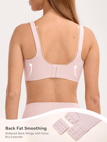Image of LUCKMEEY Bras for Women No Underwire Deep V Wireless Bra Push Up Seamless Bras Full Coverage Bralettes Everyday Bra