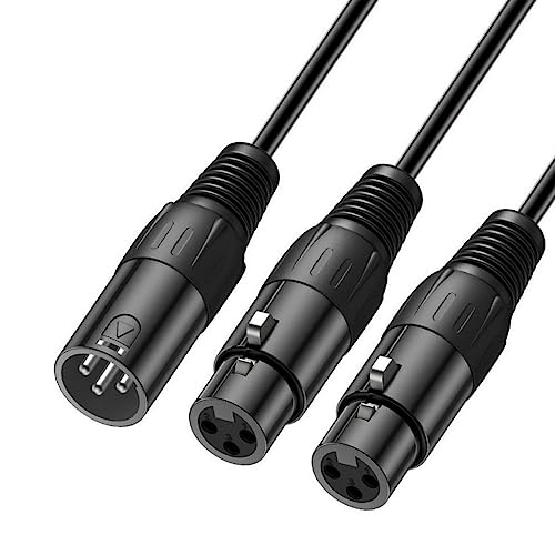 Adaptador divisor de audio XLR 30 cm macho a hembra