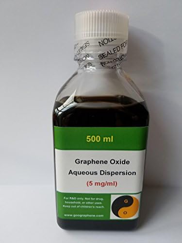 Single-Layer Graphene Oxide Aqueous Dispersion, 5 mg/ml, 500 ml
