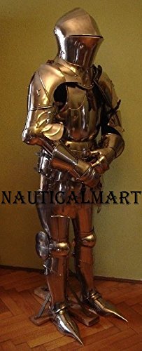 NauticalMart Full Knight Suit of Armor Combat Body Plate Armour Wearable Costume Medieval Times