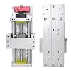 Linear Stage Actuator 100mm Ballscrew 1605 Double Optical Axis Linear Rail Guide Manual Slide Stage C7 with Ruler for CNC Router Z-axis