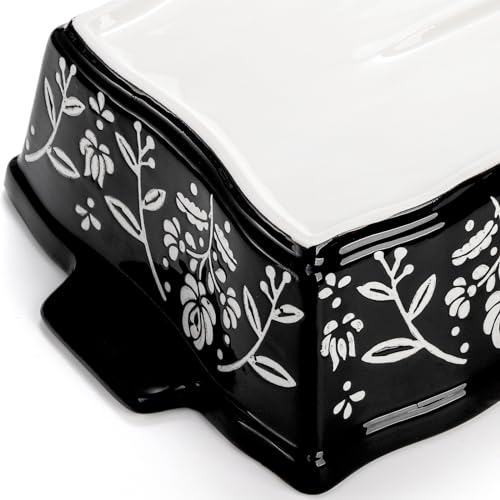 Bekith 3-Piece Ceramic Baking Dishes With Handles, Casserole Dishes For Oven, Rectangular Deep Lasagna Pans, Porcelain Bakeware Sets For Baking Cake Kitchen thumb #4