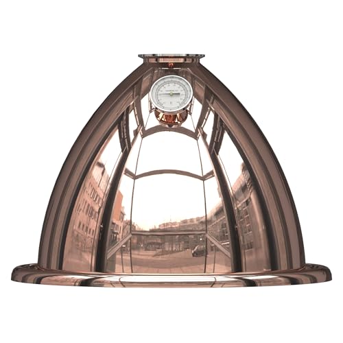 HOOLOO Copper Rocket Distillation Lid for 50L/60L Pot Still, Wine Making Kit, Moonshine Still Alembic Dome Top (3 Inch Lid)