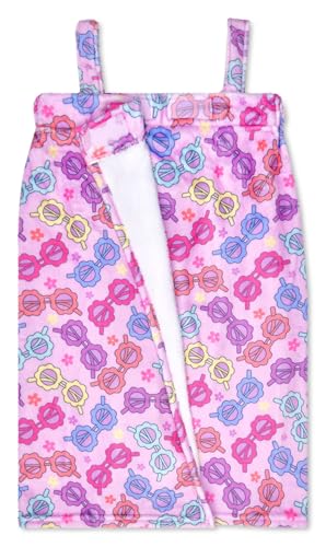 iscream Big Girls' Silky Soft Plush Spa Wrap for Home, Travel, Summer Camp - Twist & Shout Collection3