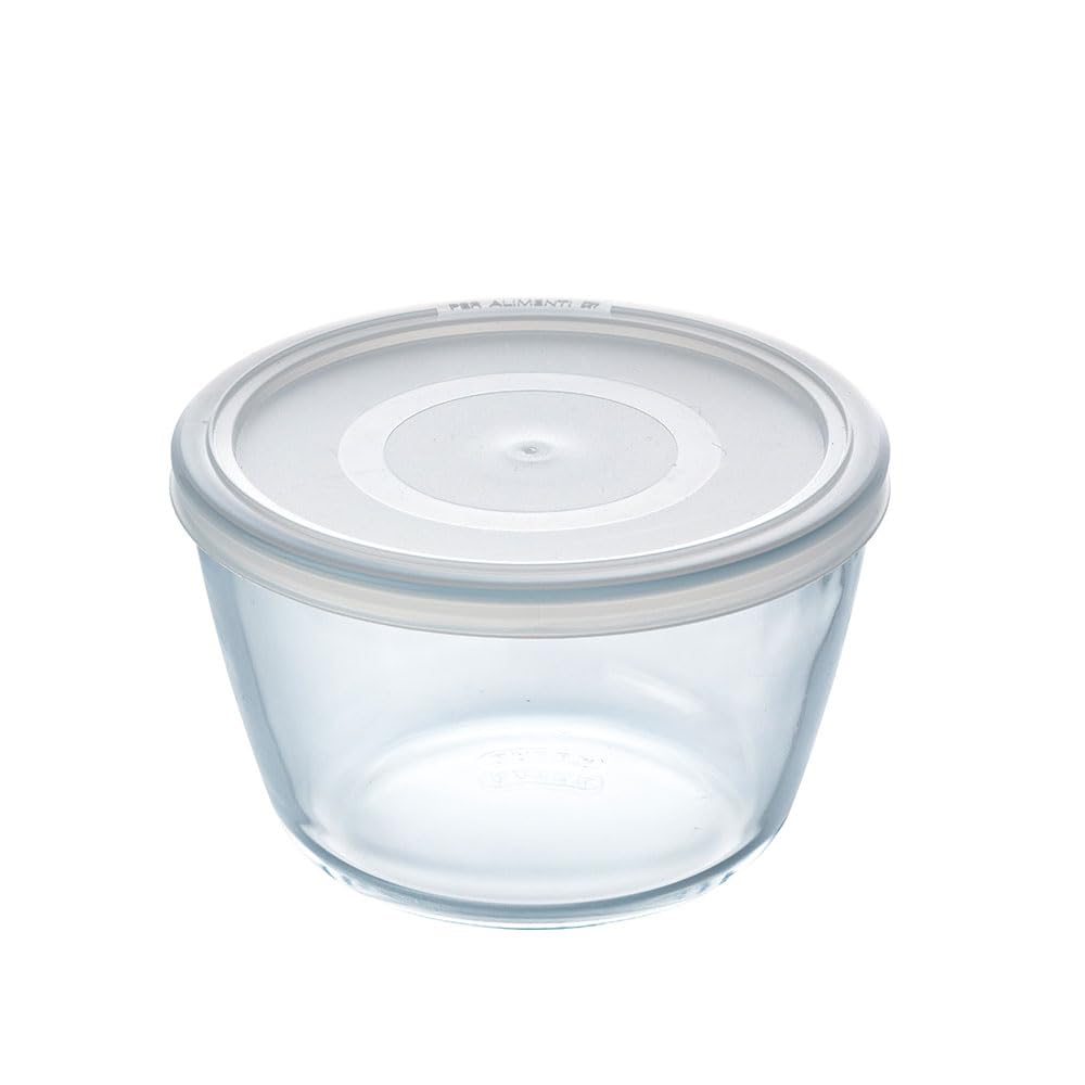 B&Q -  Cook&freeze Round Container With Lid12 Cm-0.6 LExtra Resistant Borosilicate GlassOven Safe 0.6 Liters