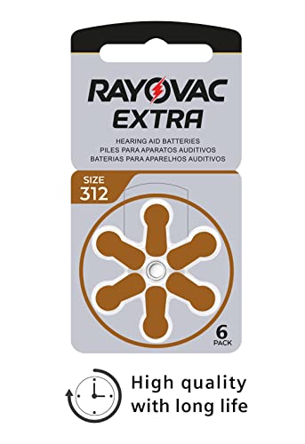 Rayovac Extra Advanced, Size 312 Hearing Aid Battery (Pack 60 Pcs) #TOP2