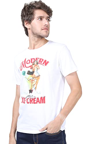 Image of Ketch Men Slim Fit Printed Half Sleeve T-Shirt