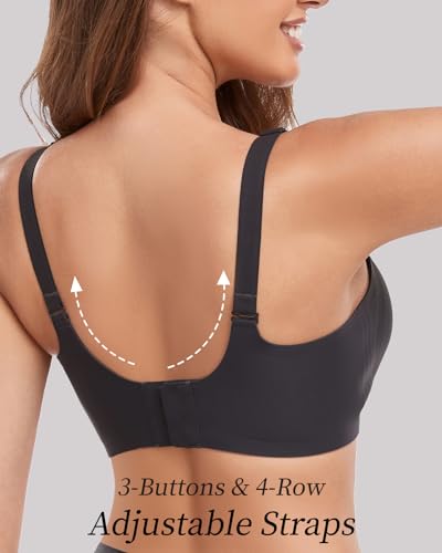 Image of Deep V Petal Bras for Women No Underwire Soft Wireless Bras Comfort Seamless Bralettes with Extender