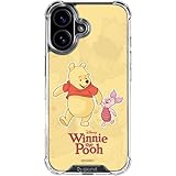 Skinit Clear Phone Case Compatible with iPhone 16 - Officially Licensed Disney Winnie The Pooh and Piglet Design