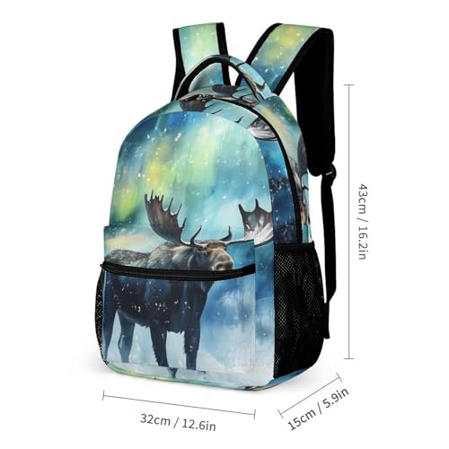 Moose Northern Light 3 PCS Backpack Set Casual Daypack with Insulated Lunch Bag & Pencil Case2