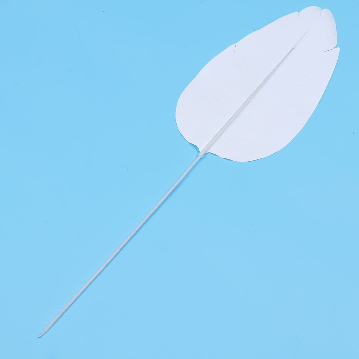 Yardenfun Artificial Canna Leaf Home Decor Artificial Plants Ornament Cake Decoration Faux Flowers Plants DIY Canna Leaves Lifelike Banana Leaf Banana Leaves Banquet White Multicolor Hawaii