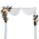 LIYING Fleurs artificielles Mariage Guirlande tenture Murale Rose rangée Arrangement fête Faux Accessoires de Fleurs