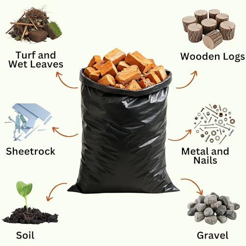 Rubble Sacks Heavy Duty-Rubble Bags Extra Strong 125 Micron-Heavy Duty Garden Waste Bags 20 x 30 inch 100kg Load. Highly Tear Resistant for Construction, Household, Timber and Gravel (5) 4 Rubble Sacks Heavy Duty-Rubble Bags Extra Strong 125 Micron-Heavy Duty Garden Waste Bags 20 x 30 inch 100kg Load. Highly Tear Resistant for Construction, Household, Timber and Gravel (5) - Image 4