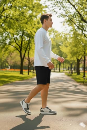 Image of INKKR Men's Premium Polyester Casual Ribbed Shorts ||Loose Fit with 2 Pocket Shorts