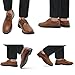 Men's Classic Formal Oxford Shoes,Retro Business Casual Dress Shoes for Men Lace Up Derby Plain Toe(A25912-BRN-46)