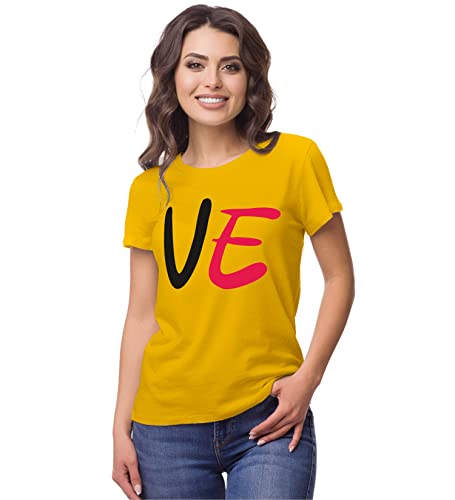 Image of Hangout Hub | Couple Tshirts | Love | Set of 2