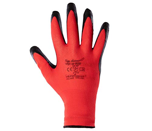 Preisvergleich Produktbild SCHUTZHANDSCHUHE Key Account VIP-ER PU rot (9)