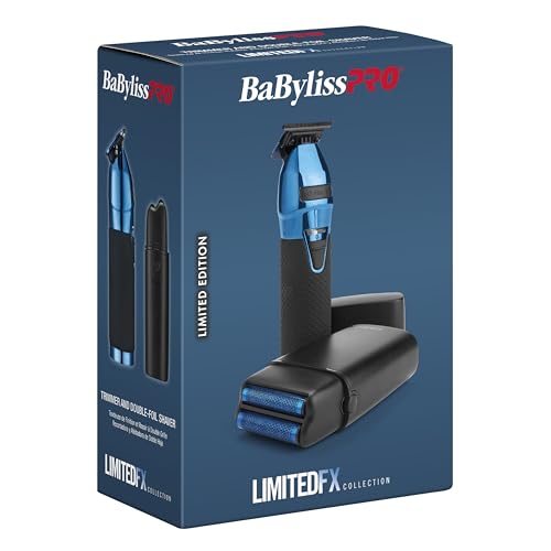 Image of BaBylissPRO LIMITEDFX Cord /Cordless Hair Trimmer and Double Foil Hair Shaver Prepack, High-Performance Lithium-Ion Batteries for Long-Lasting Cutting